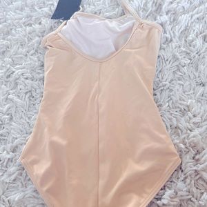 Tan camisole nude leotard size 2-4 brand new